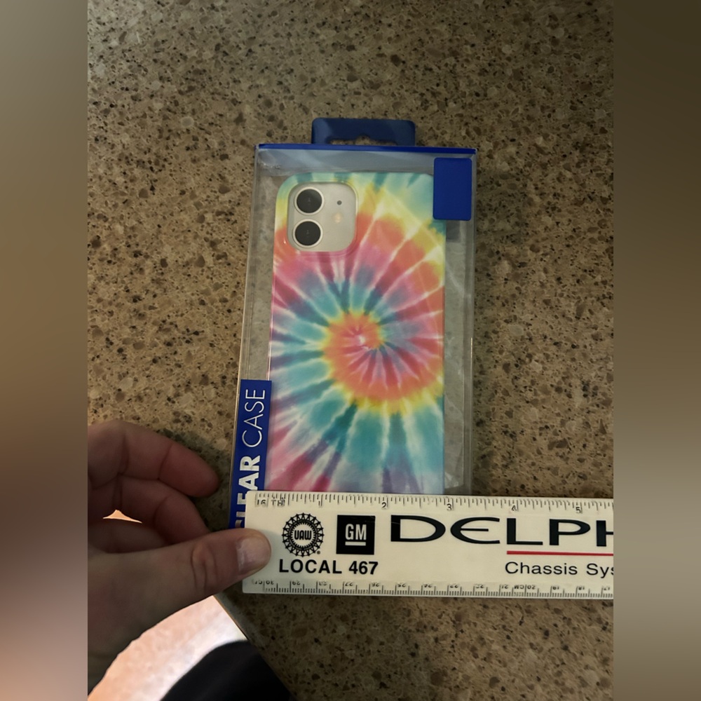 CLEAR CASE | Tie-Dye Phone Case for iPhone 11 & 12 - Picture 4 of 4